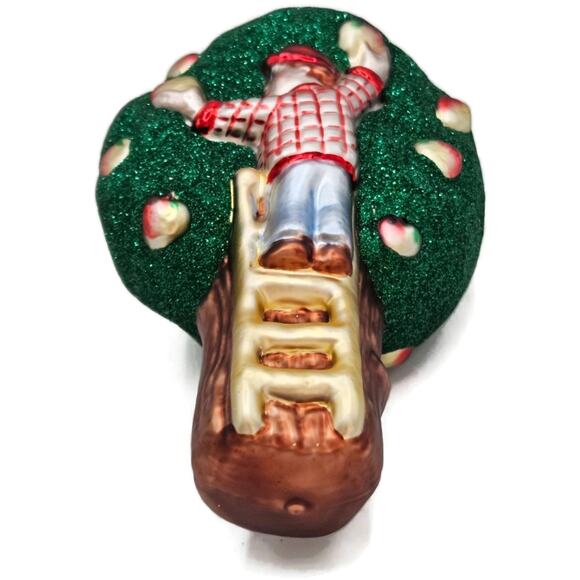 Patricia Breen Apple Tree Boy Glittered Tree Red Shirt Summer Christmas Ornament - Picture 12 of 12